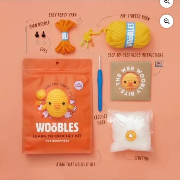 The‎ Woobles Beginners Crochet Kit with Easy Peasy Yarn as Seen on Shark Tank - Picture 2 of 6